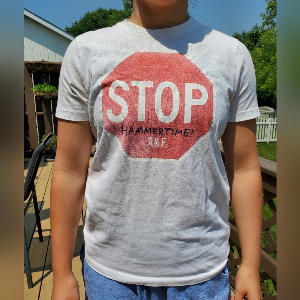 Abercrombie & Fitch stop hammertime vintage t-shirt women's size large